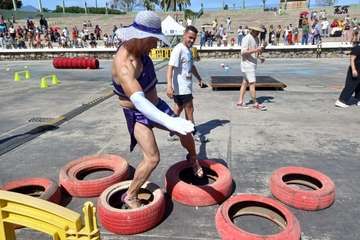 Carrera de Tacones del Carnaval de Telde 2023/TA e Ildefonso Rodríguez.